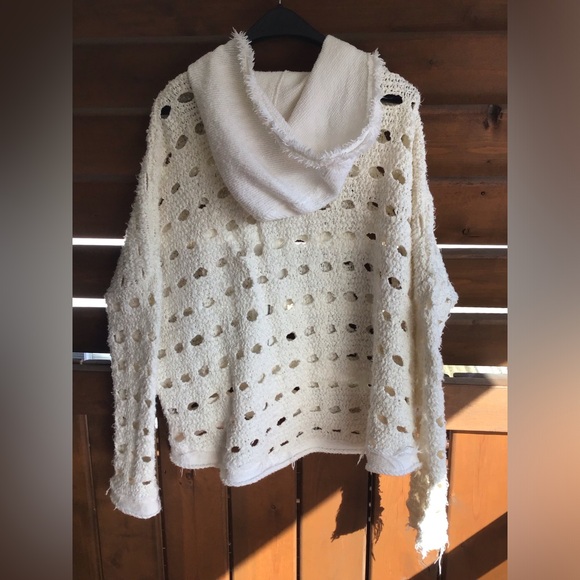 SOLD ππΌFree People zip hoodie knit like new - Picture 2 of 10